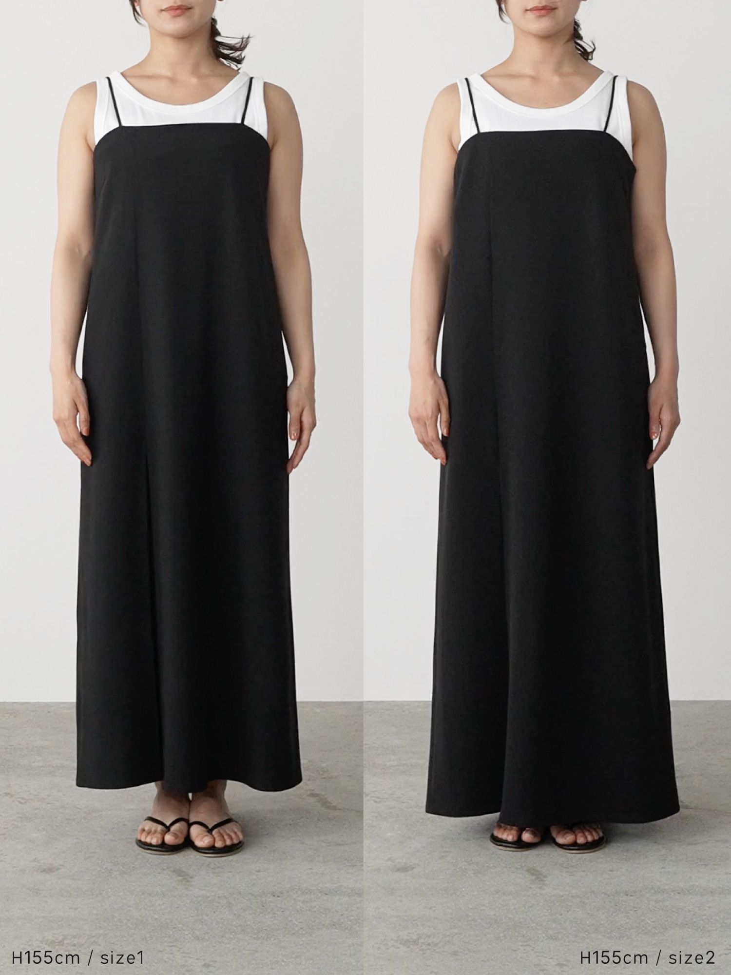 ボックスタックキャミワンピース