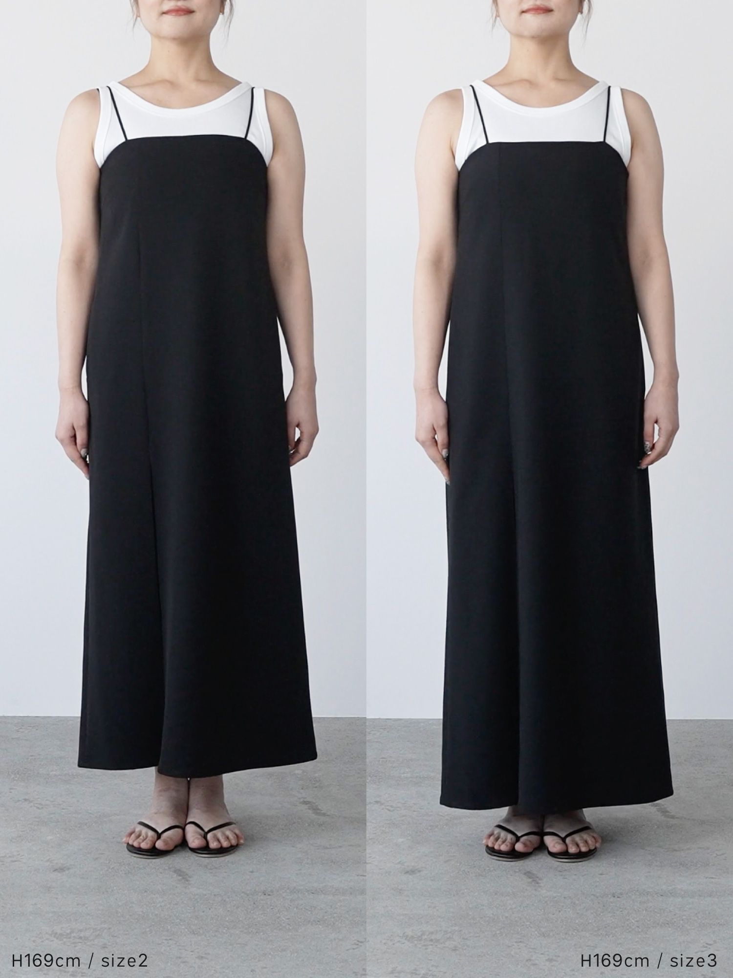 ボックスタックキャミワンピース