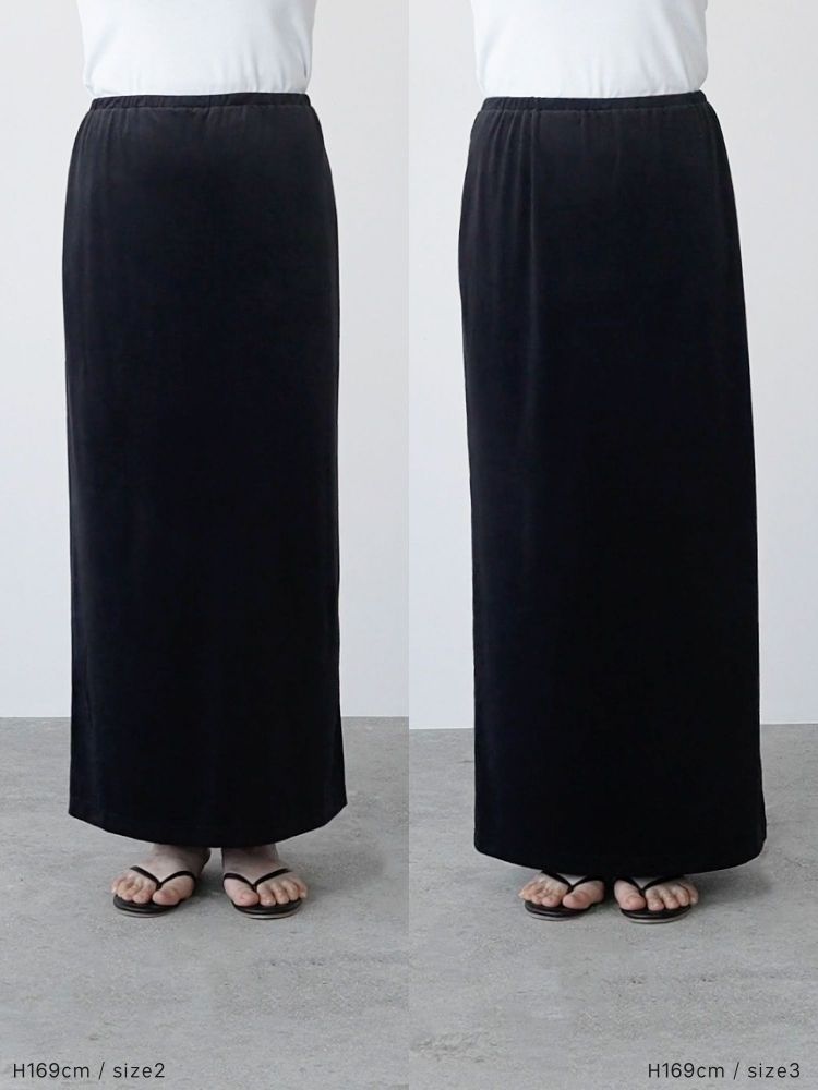 crewre online shop / ストレッチベロアストレートスカート